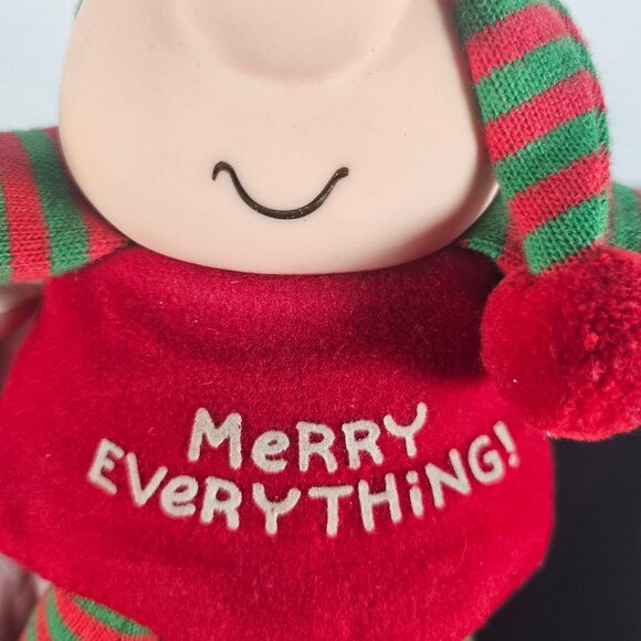 1988 Ziggy Christmas Merry Everything Plush Doll In His Pajamas Green And Red - Picture 5 of 10